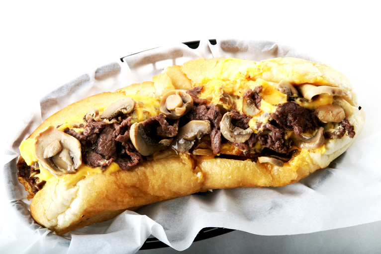 Mushroom cheesesteak